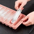 thumbnail image 7 of SUYOLL Long Rectangular Ice Stick Tray Silicone Mold With Lid For Narrow Mouth Bottles Easy Release Reusable Flexible Pink, 7 of 7