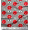 thumbnail image 1 of Soimoi Rayon Fabric Floral & Bee Insects Fabric Prints by Yard 56 Inch Wide, 1 of 3