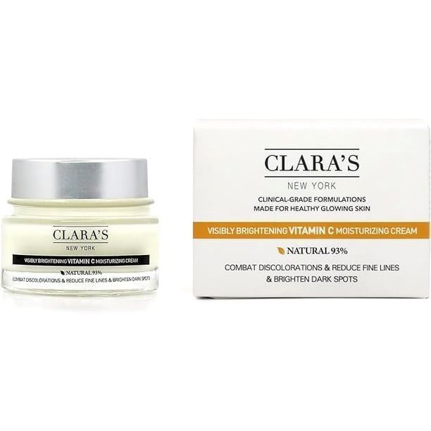 Crema facial HIDRATANTE CLARA'S NEW YORK iluminadora con vitamina C 50 ml