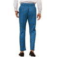 thumbnail image 3 of INSPIRE CHIC Houndstooth Dress Pants for Men's Big and Tall Plaid Trousers, 3 of 5