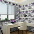 thumbnail image 2 of 1 Roll Solid Color Checkered Wallpaper, Self-Adhesive Waterproof And Moistureproof Wallpaper, For Dormitory Home Living Room Bedroom, Background Wallpaper, Multicolor Wall Sticker, 2 of 4