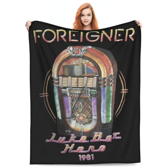 Foreigner Flannel Blanket Funny Ultra-Soft Micro Warm Throw Blanket Fleece Blanket Interesting Gift 50"X40"