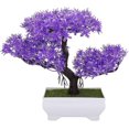 thumbnail image 1 of Bonsai artificial, decoración de plantas falsas, plantas en maceta, decoración de oficina, planta falsa en maceta (cedro púrpura) kaili Sencillez, 1 of 2