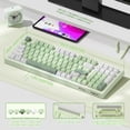 thumbnail image 5 of Teclado Gamer Inalámbrico LEOBOG x Aula K99 Verde Bluetooth, 5 of 5