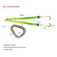 thumbnail image 6 of 2 Pack 3" x 48" V Bridle Tow Straps w/ 15" J Hook, Hi-Viz Green Polyester Webbing, 5400 lbs WLL, Recovery V Strap w/Reinforced Webbing for Towing, Wrecker, Rollback, Car Hauler, 6 of 9