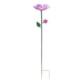thumbnail image 2 of Metal Flower Bird Feeder Stake,Decorative Bird Feeder for Outdoor Garden,Weatherproof Metal Flower Tray Feeder,Easy Install Ground Stake,Attract Wild Birds,Yard Ornament, 2 of 5