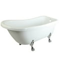 thumbnail image 2 of Kingston Brass VT7DE672826C8 Aqua Eden Serenity 67-in. Acrylic Clawfoot Slipper Tub with 7-in. Deck, 2 of 4
