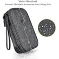 thumbnail image 4 of Electronic Organizer Travel Cable Accessories Bag, Electronic Organizer Case, Waterproof Electronic Accessories Organizer Bag for Power Bank, Charging Cords, USB Cable (Dark Gray), 4 of 7