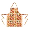 thumbnail image 2 of Autumn Fall Leaves Pattern Apron-Garden Aprons for Women with Pockets-Cotton Linen Waterproof Kitchen Cooking Gardening Aprons Adjustable for Kitchen,Cooking,BBQ and Salon 33"x27", 2 of 7