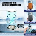 thumbnail image 4 of Funda magnética con MagSafe para iPhone 13 Pro Max, protección completa, delgada, a prueba de golpes, antiarañazos, con purpurina y protector de lente de cámara, con logotipo visible y red antipolvo, 4 of 8
