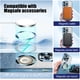 thumbnail image 4 of Funda magnética para iPhone 12 Pro Max compatible con MagSafe, protección completa, delgada, a prueba de golpes, antiarañazos, con purpurina y protector de lente de cámara, vista del logotipo, 4 of 8