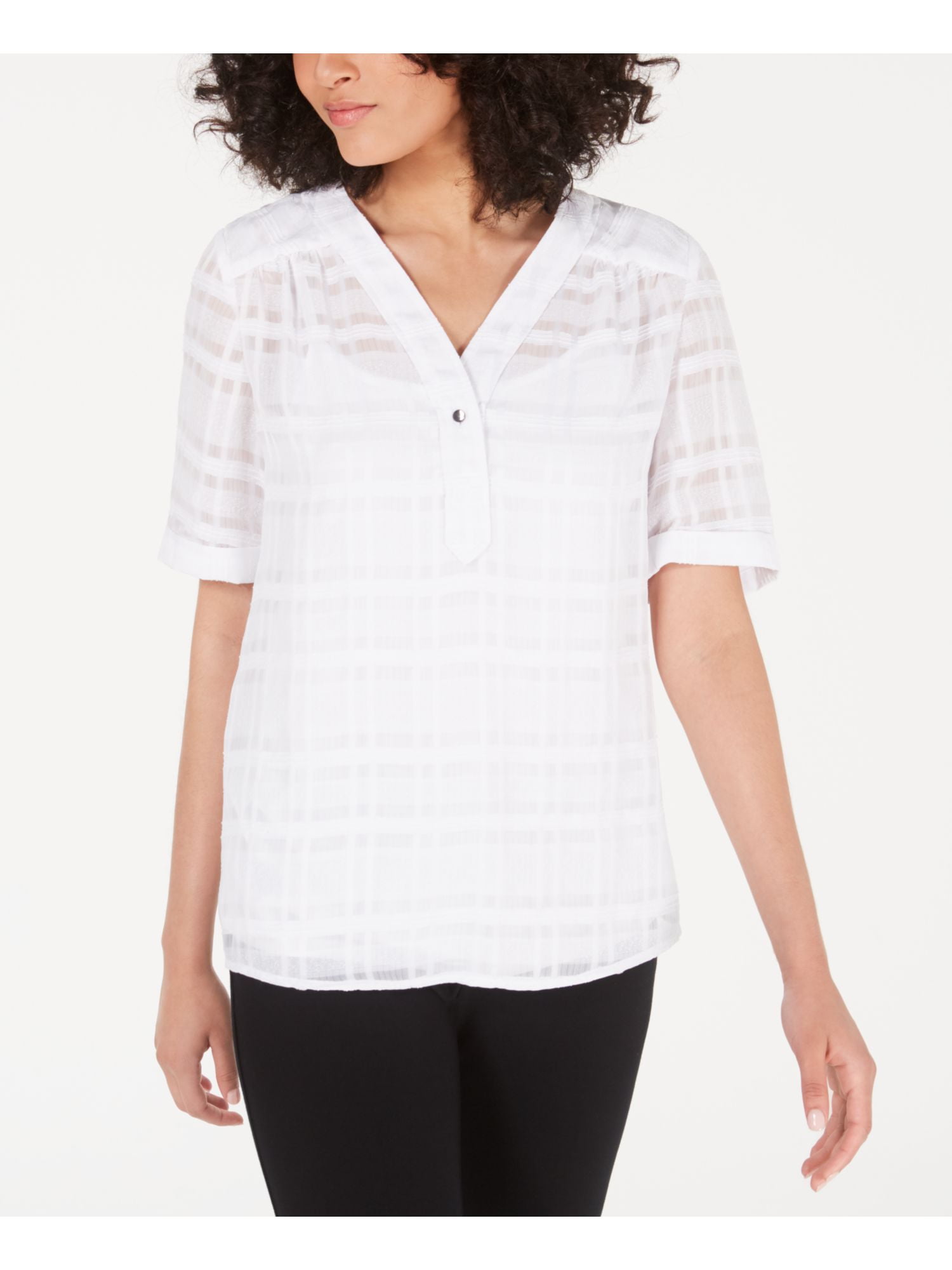 alfani short sleeve tops