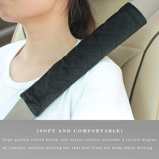 2 pièces coussin de ceinture de sécurité pour voiture, coussin d'épaule  pour ceinture de sécurité de voiture, ceinture de sécurité de voiture pour
