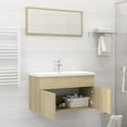 thumbnail image 6 of vidaXL 2 Piece Bathroom Furniture Set Black Engineered Wood, 6 of 71