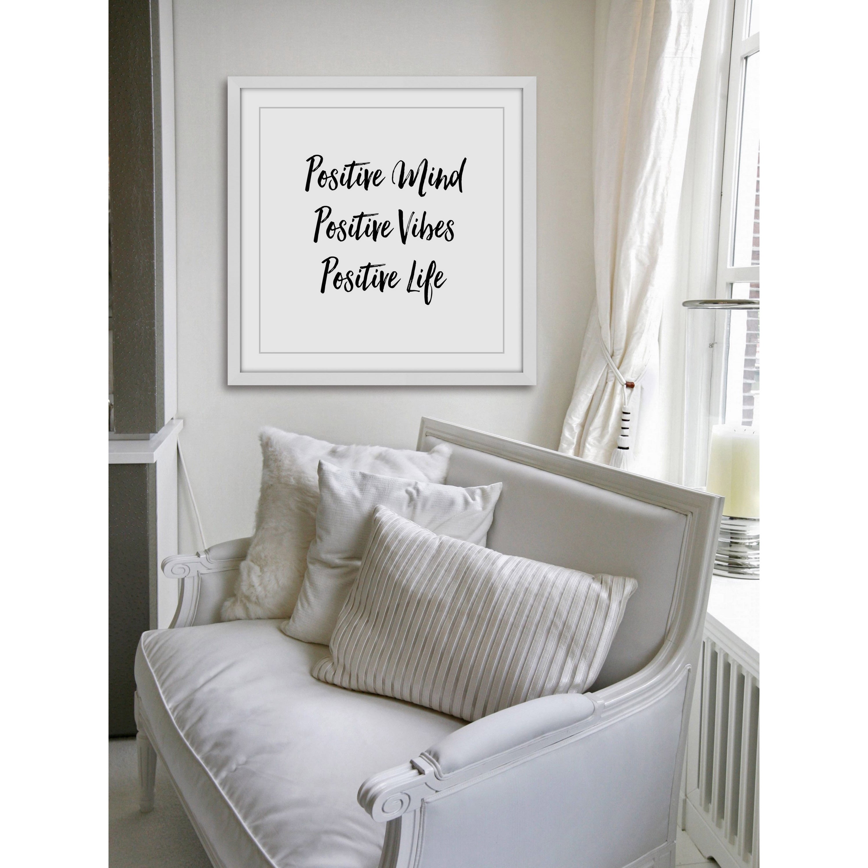 Marmont Hill "3 Positives" by Loretta So Framed Painting Art Print