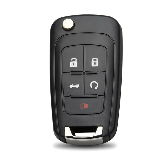 for Chevy Buick GMC Flip Key Fob Replacement Shell 5 Button Uncut Blade Case for Cruze Camaro Equinox Impala Terrain