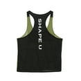 thumbnail image 3 of Men Muscle Fitness Tank Top Bodybuilding Workout Gym Sport Sleeveless Stringer Shirts Vest, 3 of 6