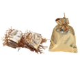 thumbnail image 1 of 200 Uds. Bolsas doradas de regalo para dulces, decoración navideña, bolsa de recuerdo de fiesta de boda, bolsas de embalaje de regalo, 5x7, 1 of 5