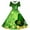 Orange, variant on Girls Fancy Dress Short Sleeves Crew Neck A-Line Dress St Patricks Day Retro Vintage Green Swing Dress Four Leaf Clover Pattern Costume Dancing Dress Army Green 13-14 Years