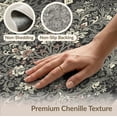 thumbnail image 6 of ODIKA 3'x5' Washable Throw Rug Stain Resistant, Low Profile, Non-Slip Gothic Haul Center Motif Decorative Border Scroll Corridor Grey for Entryway, Kitchen, Mudroom, 6 of 7
