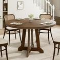 thumbnail image 1 of 47" Round Dining Table for 4-6 People, Wooden Kitchen Table with Sturdy Legs for Dining Room（no include chairs）, 1 of 6