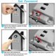 thumbnail image 3 of Wall-Mounted Secure Key Box Key Box with Digital Code & Emergency Keys, Large Key Safe Box Outdoor Key Safe Format for Home, Office, Factory, Garages, 3 of 5