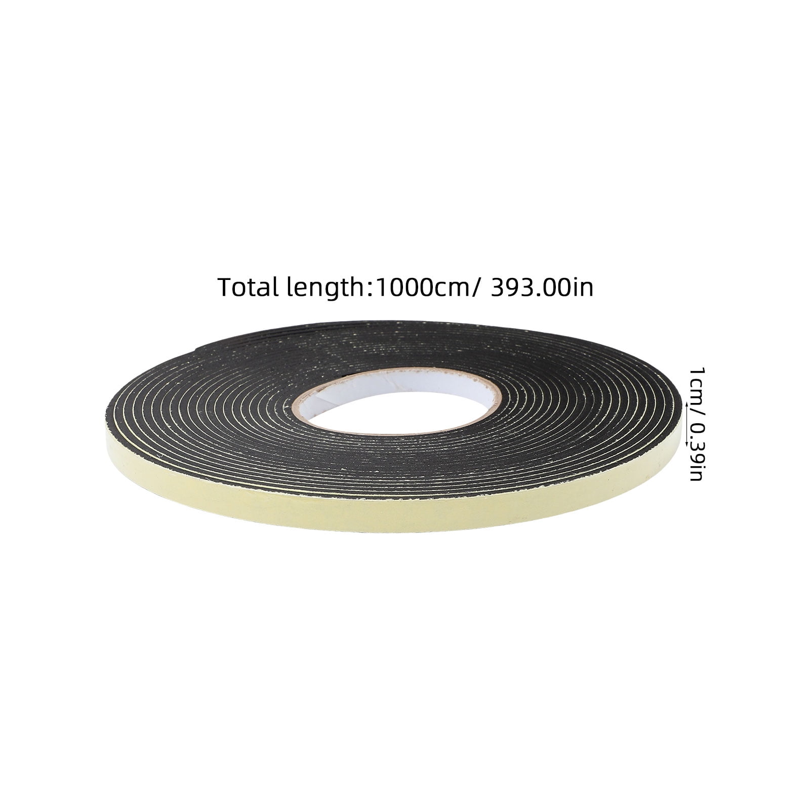 Black EVA Door Sealant Tape for Home Use Efficient Noise Reduction and Weather Stripping 10 Rolls