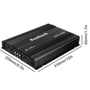Sunbuck Car Amplifier 4 Channel, 7900 Watts Car Stereo Audio Subwoofer Full-Range Super Brass, Class A/B Speaker Amp