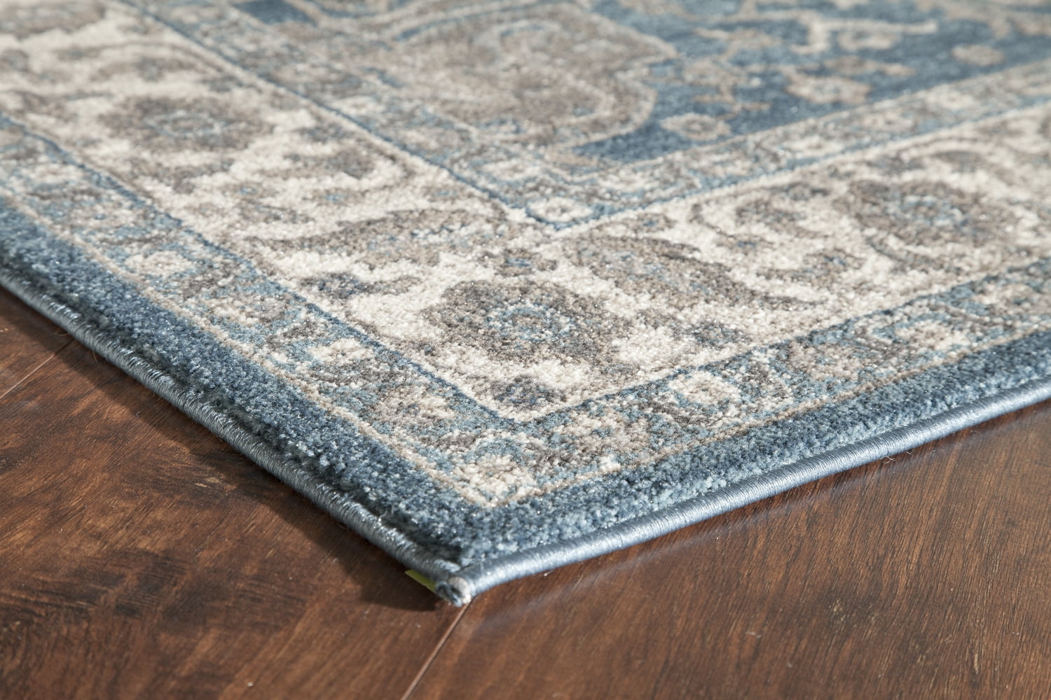 Rugs America Estelle Collection grey Blue ET550A Transitional Oriental Area Rug 5'3" x 7'6"