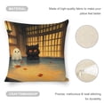 thumbnail image 4 of Black Cat and Ghost in Water Linen toss pillowcase decoration pillowcase gifting preferred 20x20 inch cushion cover 2 sets sofa pillowcase sofa bedroom living room car, 4 of 8