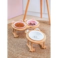 thumbnail image 2 of Ceramic Cat Bowl Dog Bowl Single And Double Pet Bowl Cat Dog Feeder Water Bowl With Stand Feeding Dish Food Bowl Pets Supplies ShopWise Round, 2 of 31