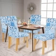 thumbnail image 6 of Floral Chair Covers for Dining Room Set of 4,Printed Stretchable Dining Chair Slipcover Washable Removable for Kitchen,Hotel,Restaurant,Ceremony Universal Size, 6 of 6