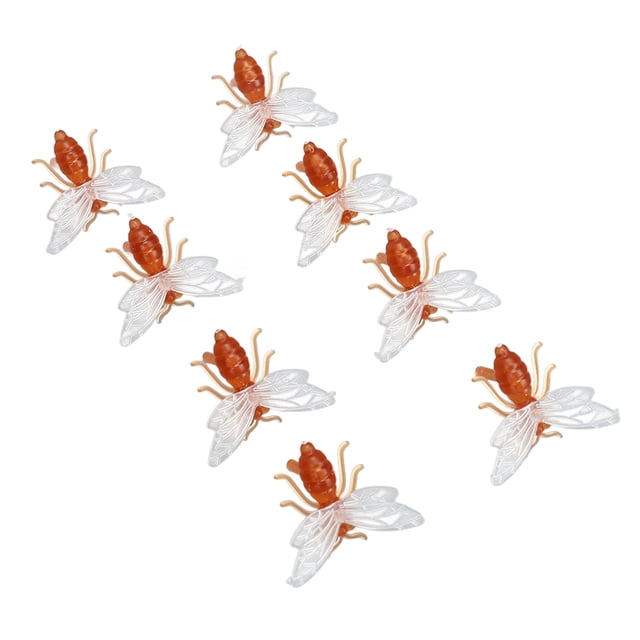 Plastic Bee Ornament,50 Pcs Bee Ornament Honey Bee Decoration Plastic Bee Decoration Streamlined Design