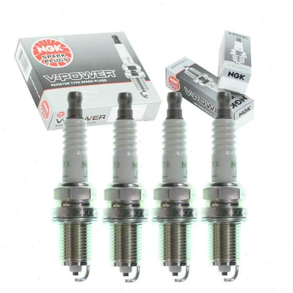 4 pc NGK V-Power Spark Plugs compatible with Scion xB 2.4L L4 2014-2015