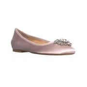 Womens Badgley Mischka Bianca Rhinestone Ballet Flats, Light Pink