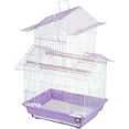 thumbnail image 2 of HomeStock Rustic Retreat Bird Cage with Natural Wood Accents, Durable Metal Construction, Spacious Interior, and Comfortable Features for Birds'-Color:Pink, 2 of 10