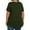 Green1, variant on Fnooota Plus Size T Shirts for Women, Short Sleeve V Neck Loose Fit Summer Tops Brown Size 2XL