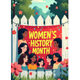 thumbnail image 3 of Women's History Month Colorful Celebration Banner Event Decor Backdrop Outdoor Indoor Party Supplies Photography Props Decorations Display, 3 of 7