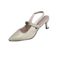 thumbnail image 2 of Wowcloth Women's Fashion High Heel Sandals – Stylish Pointed Toe Slip-On Slides with Casual Versatile for Everyday Wear, 2 of 9