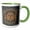 Green/White, variant on 3drose, Renaissance Inspired Elegant Design in Orange and Gray, 11oz Two-tone Red Mug