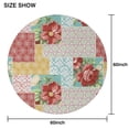 thumbnail image 6 of Pioneer Flower Floral Print Pattern Round Tablecloth 60"x60",Wrinkle Wipeable Table Cloth for Kitchen Dining Room Picnic Patio Party, 6 of 6