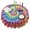 Colorful Rainbow Tie-1, variant on Colorful Rainbow Tie Dye Spiral Pattern Round Tablecloth 60"x60",Wrinkle Wipeable Table Cloth for Kitchen Dining Room Picnic Patio Party
