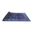 thumbnail image 2 of Ahgly Company Indoor Round Oriental Blue Industrial Area Rugs, 7' Round, 2 of 4