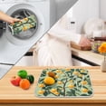 thumbnail image 3 of Yayeee Dish Drying Mat for Kitchen Counter 16" x 18" Microfiber Super Absorbent Coffee Decorative Pad, Orange Tree, 3 of 9