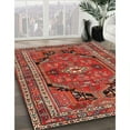 thumbnail image 3 of Ahgly Company Machine Washable Indoor Rectangle Traditional Orange Salmon Pink Area Rugs, 5' x 7', 3 of 7