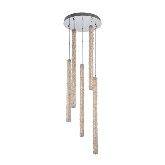 035557-010-FR001-Allegri Lighting-Lina - 24 Inch 102W 5 Column LED Foyer   Lina - 24 Inch 102W 5 Column LED Foyer