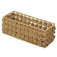 thumbnail image 7 of mDesign Small Rose Woven Seagrass Bathroom Toilet Tank Basket - Natural/Tan, 7 of 7