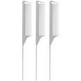 thumbnail image 2 of 3pcs Hair Styling Hair Cutting Comb Rat Tail Hair Combs Parting Teasing Fine Tooth Comb, 2 of 8