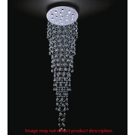 

20 Light Flush Mount with Chrome finish