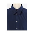 thumbnail image 5 of CORBATA DE LAZO PREATADA PARA HOMBRES INSPIRADA CHIC, CON CORREA AJUSTABLE, DE COLOR SÓLIDO, TEJIDA, AZUL MARINO, 5 of 5